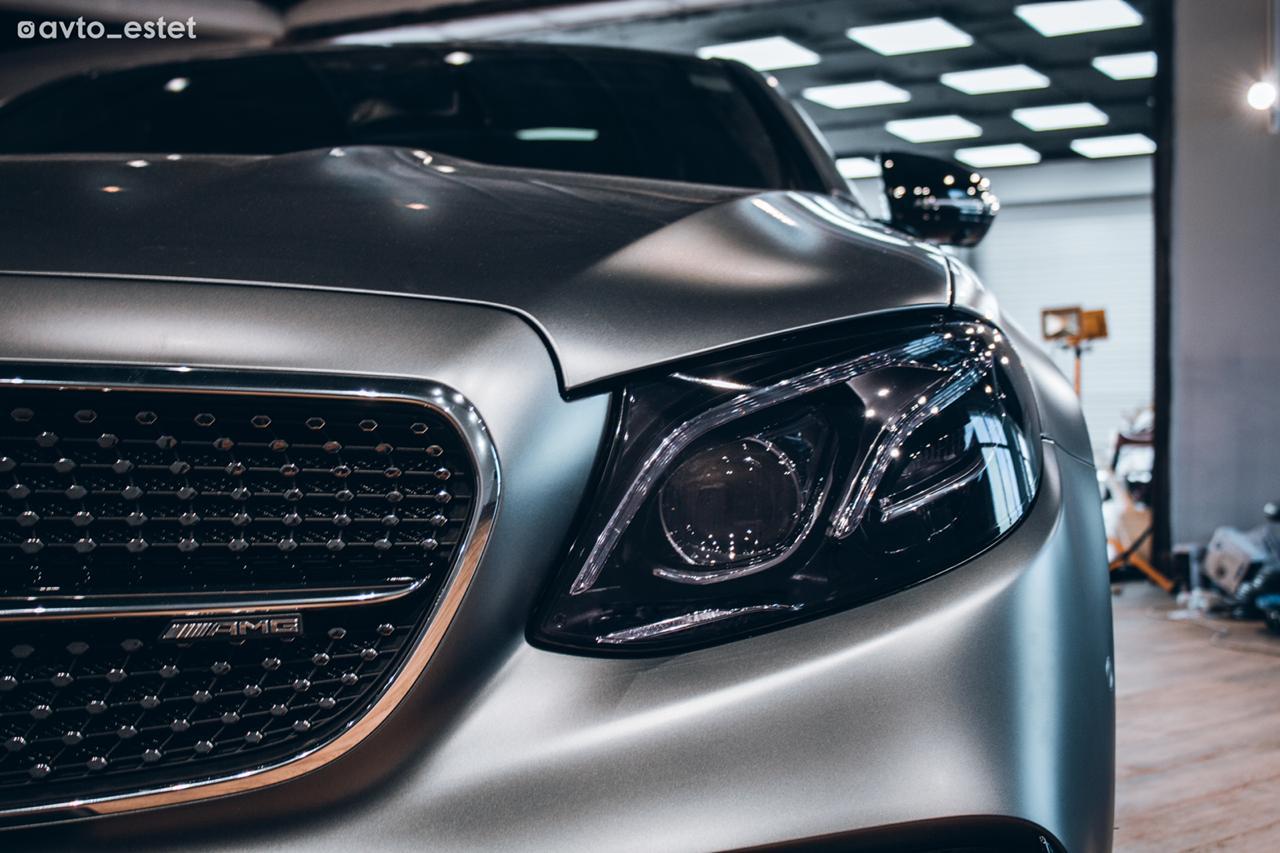 Полная защита кузова Mersedes AMG Е 63 матовой пленкой DYNOmatt