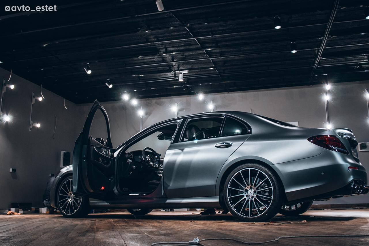 Полная защита кузова Mersedes AMG Е 63 матовой пленкой DYNOmatt